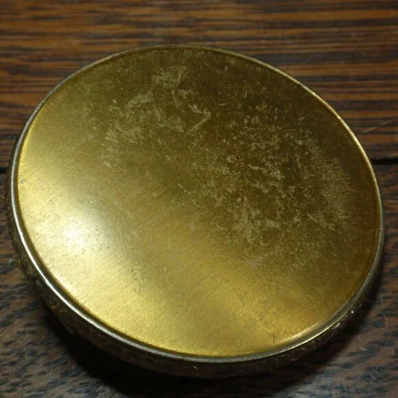 Gold Guild Compact with Sterling and Onyx Emblem.